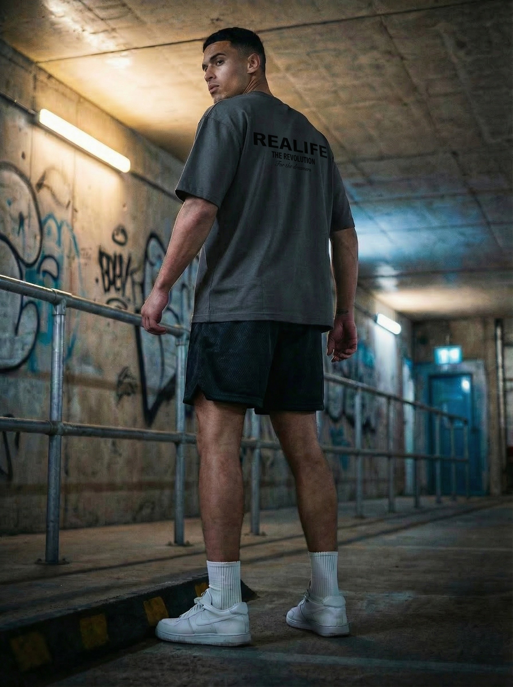 Oversized Tee | Charcoal