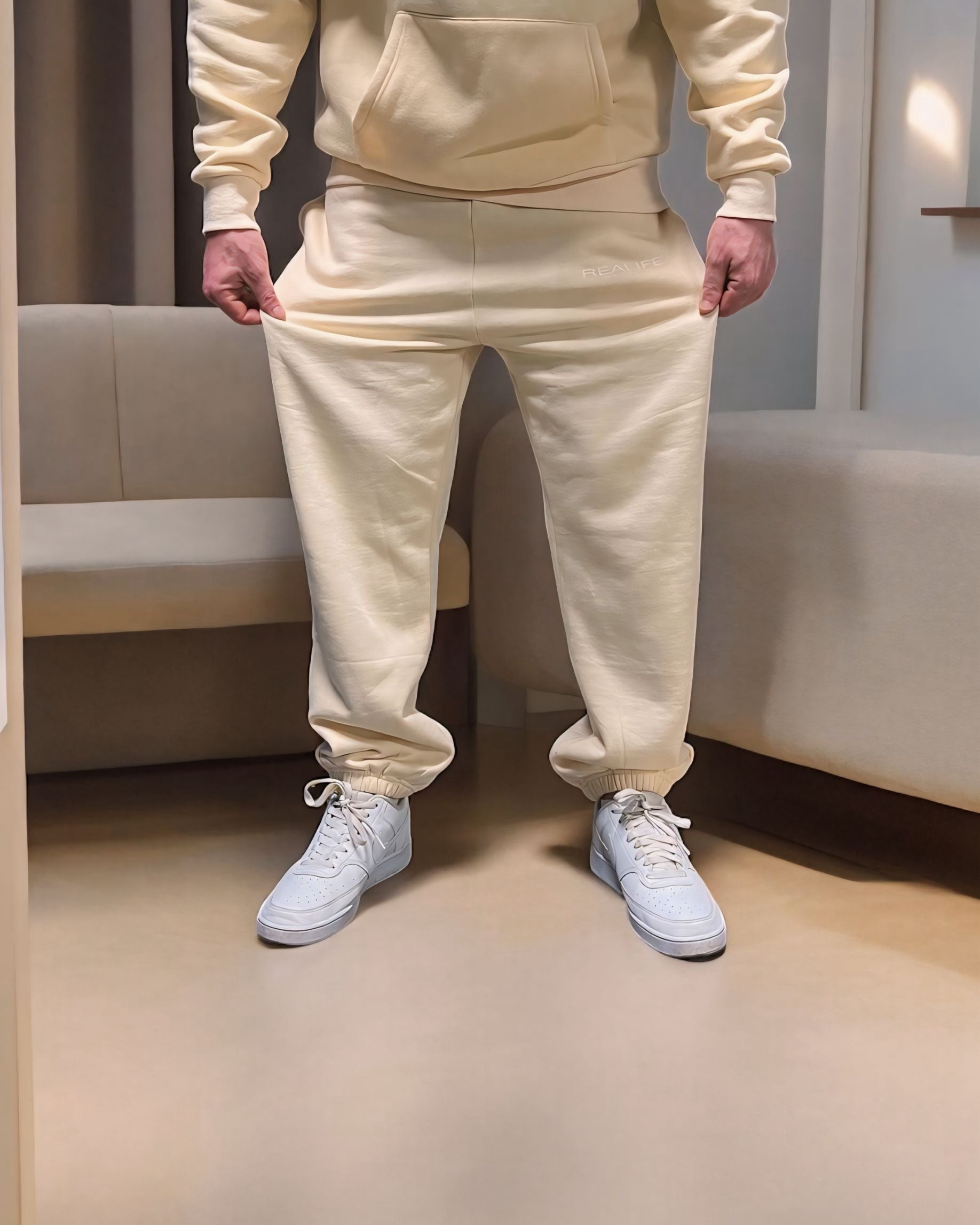 24 Collection TrackPants | Cream