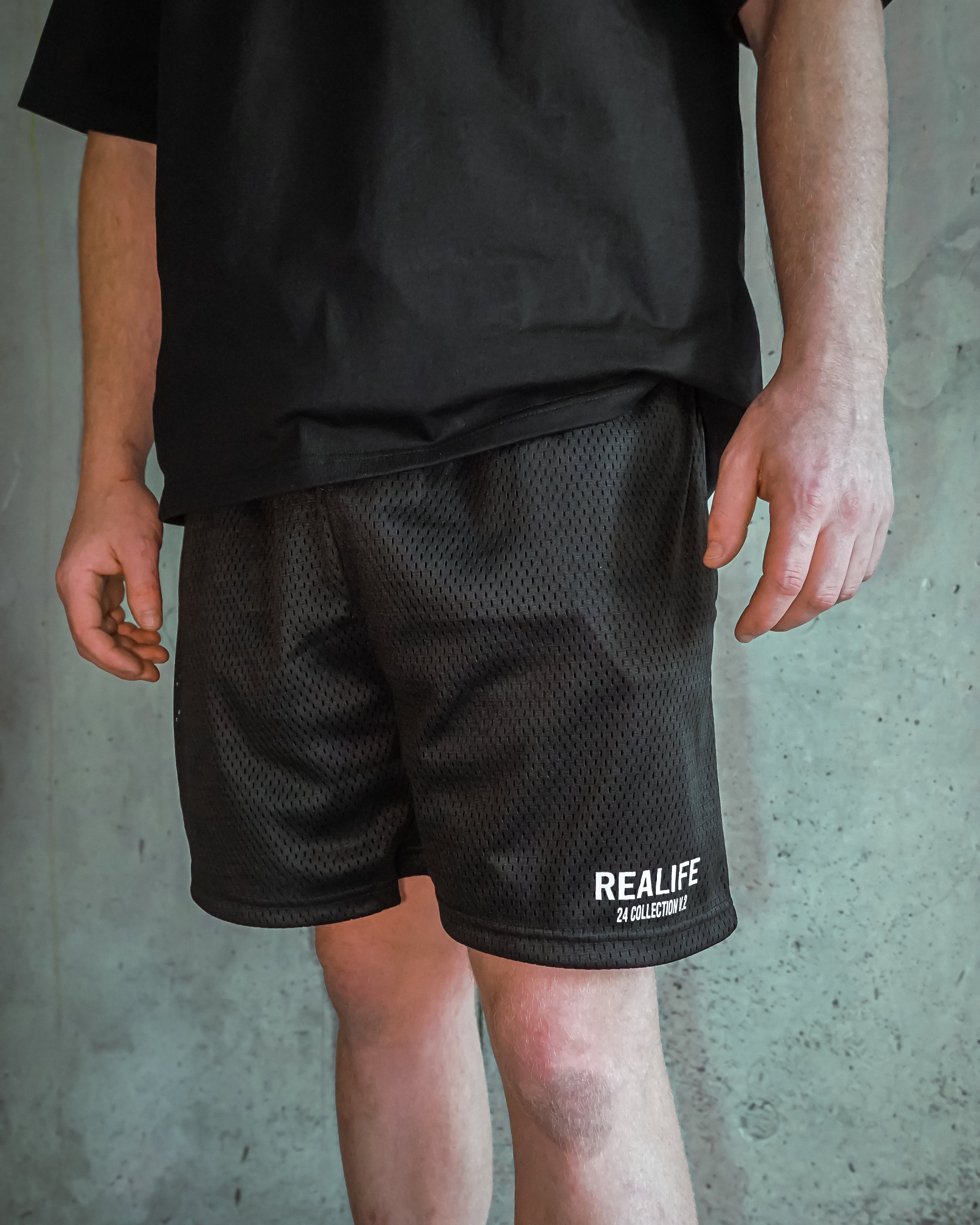 Mesh Shorts | Jet Black