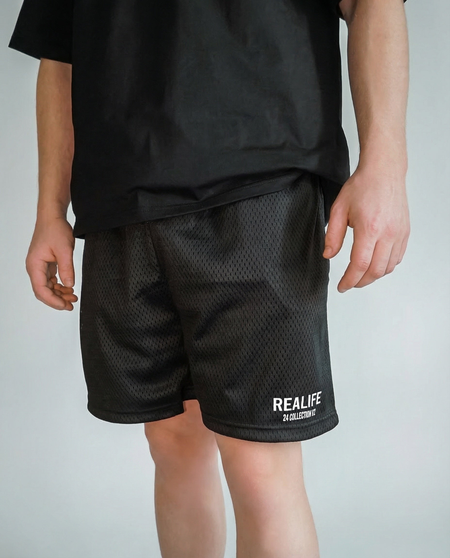 Mesh Shorts | Jet Black