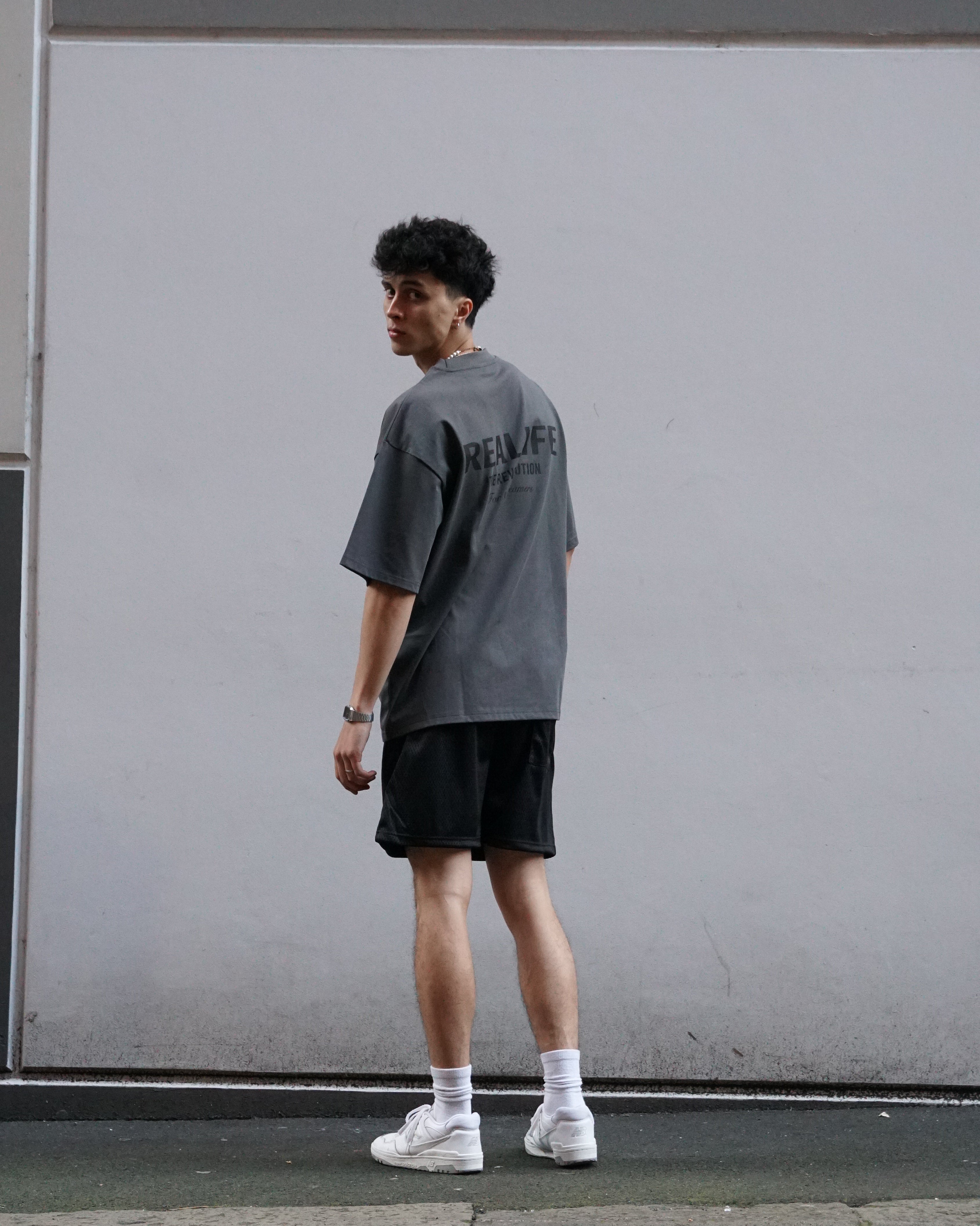 Oversized Tee | Charcoal